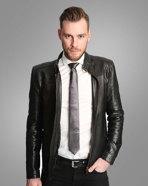 Premium Black Leather Jacket